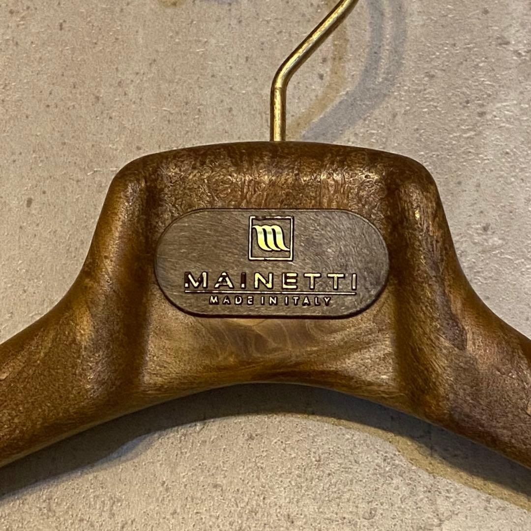 6本セット　MAINETTI マイネッティ 木製ハンガー 40cm 高級仕様