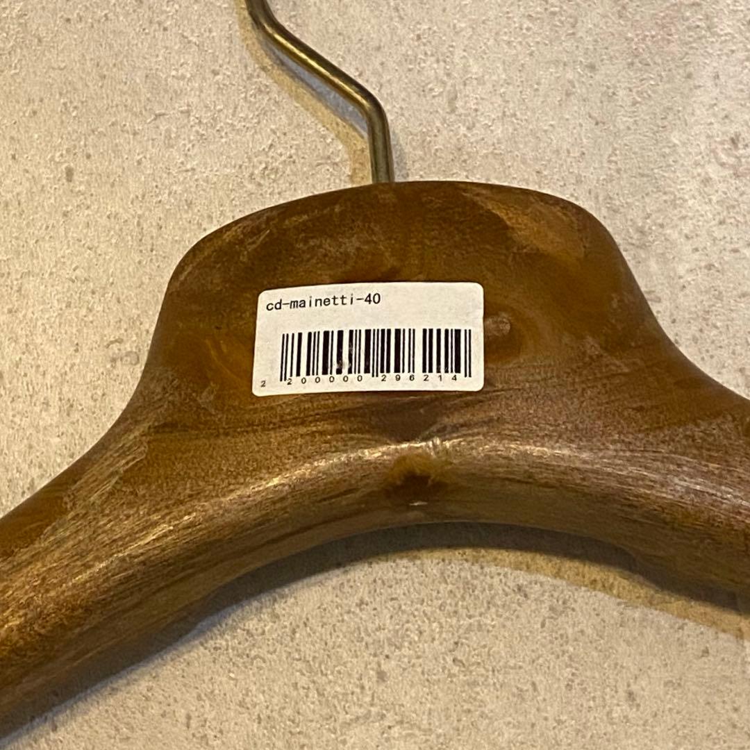 6本セット　MAINETTI マイネッティ 木製ハンガー 40cm 高級仕様
