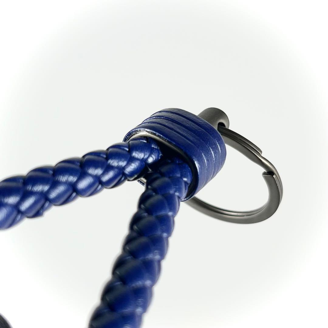 【極美品】BOTTEGA VENETA イントレチャート　キーリング　ストラップ