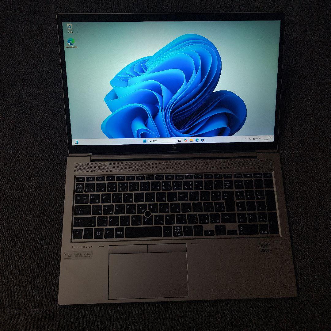 2021年8月 HP 美品 爆速10世代i7 10710U 16GB 512GB