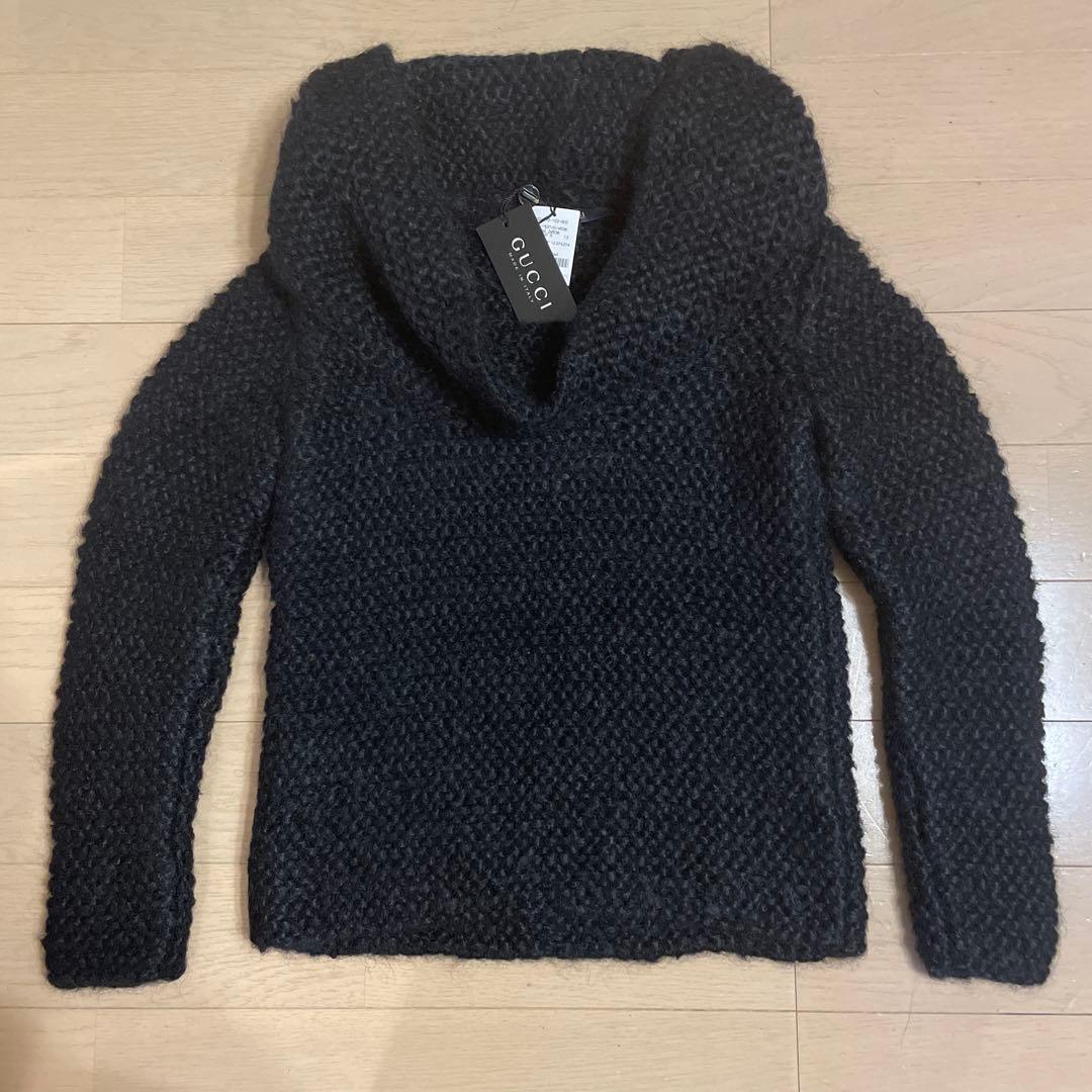 GUCCI ローゲージニット モヘア ブラック S