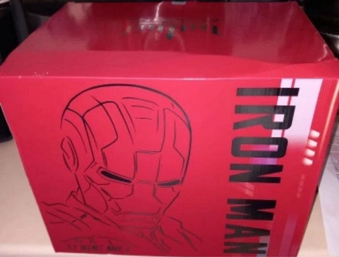 アイアンマンヘルメット自動開閉　音声認識開閉可能　AUTOKING ゴールド