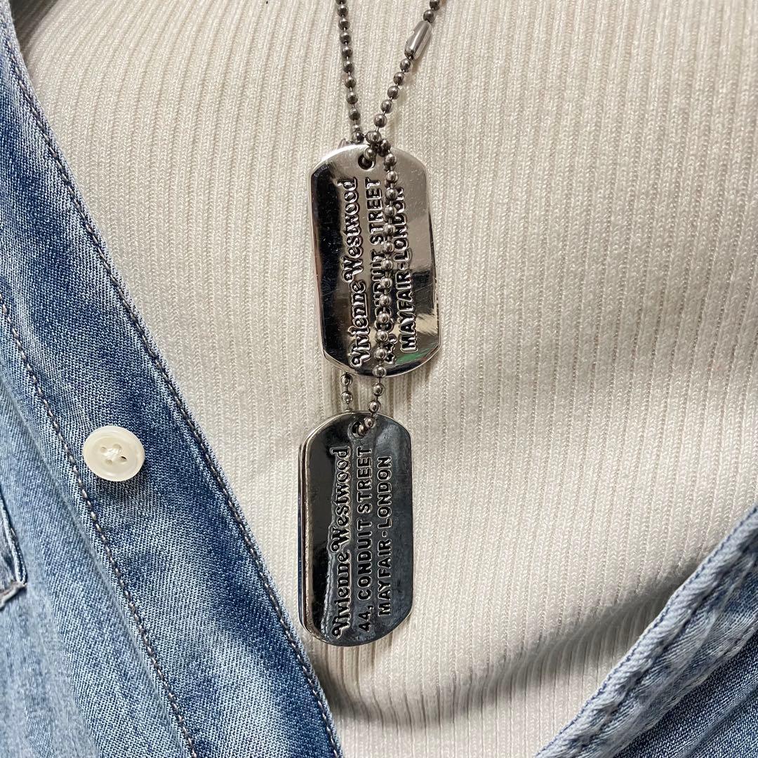 【希少】VivienneWestwood✨ドッグタグ　ネックレス