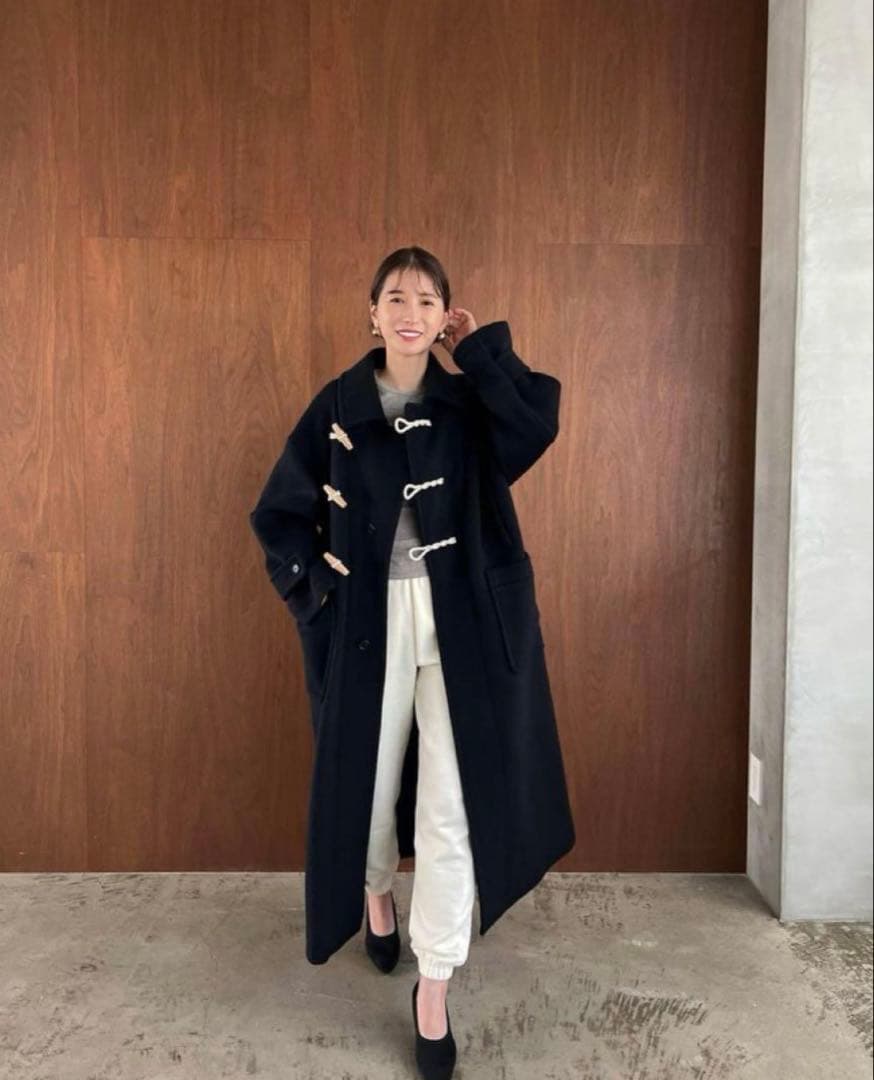 極美品♡極希少✨CLANE クラネ オーバーマキシダッフルコート正規品Ｌネイビー