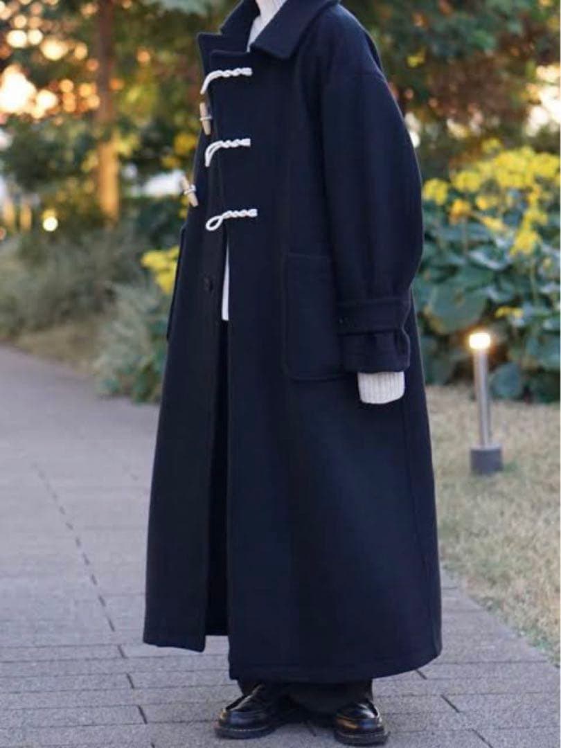 極美品♡極希少✨CLANE クラネ オーバーマキシダッフルコート正規品Ｌネイビー