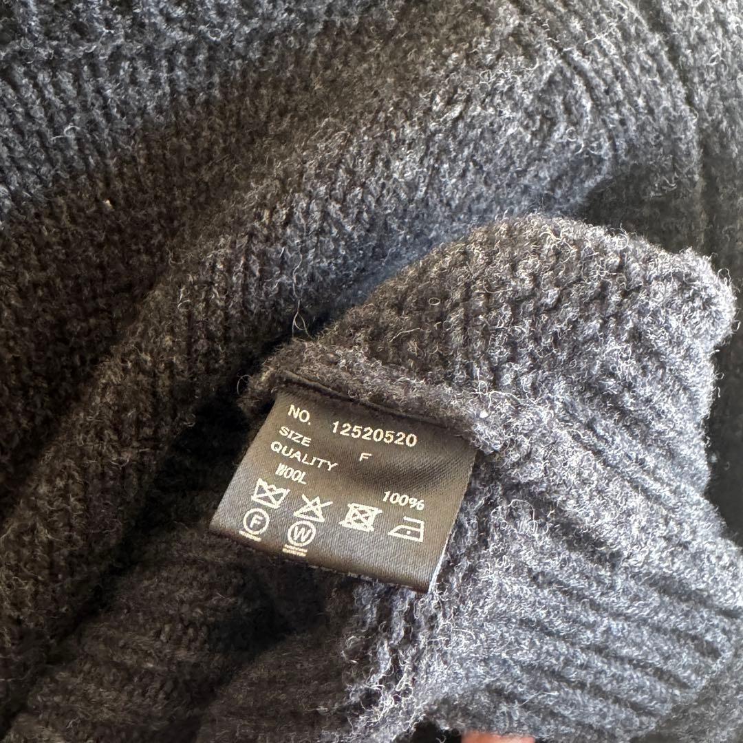 todayful Wool 100% Raglan Knit チャコールグレー