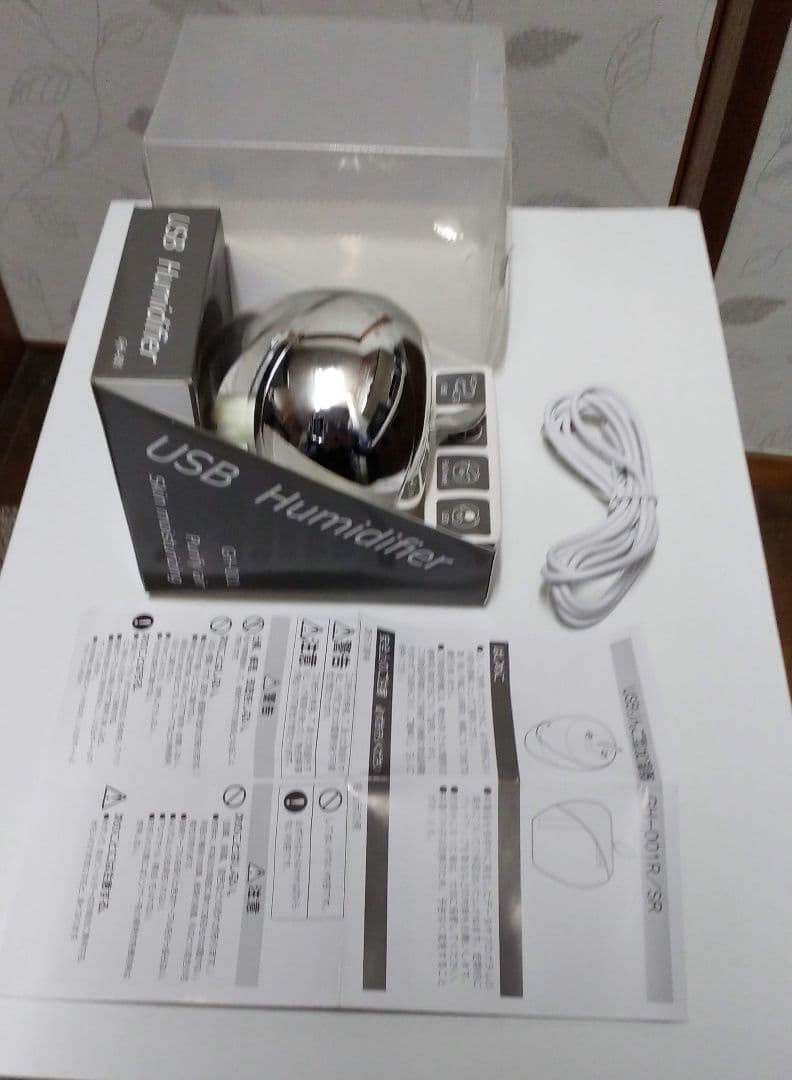 値下【新品未使用】オートタイマー付USBりんご型加湿器_パソコン等のUSB電源に