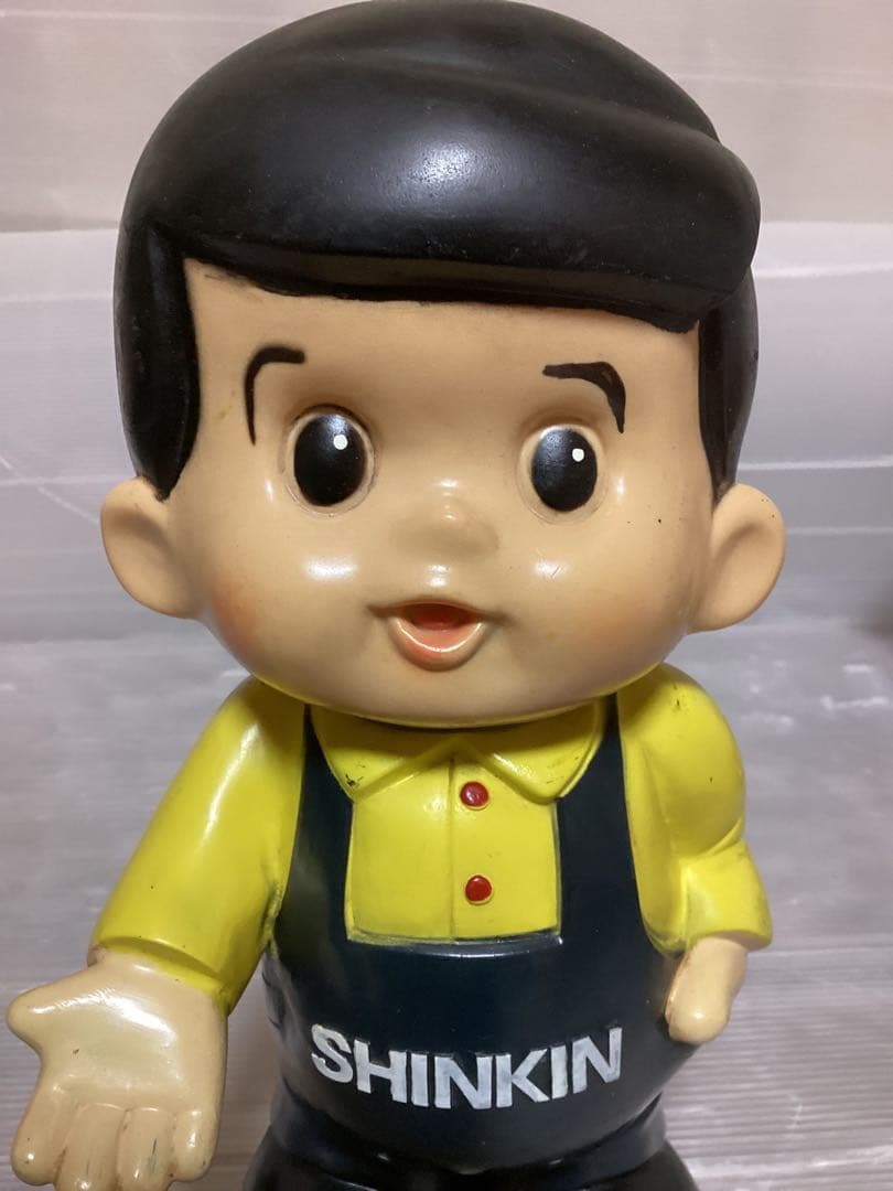 大型/店頭用/26㎝/しんちゃん/フィギュア/ソフビ/貯金箱/昭和レトロ/当時物