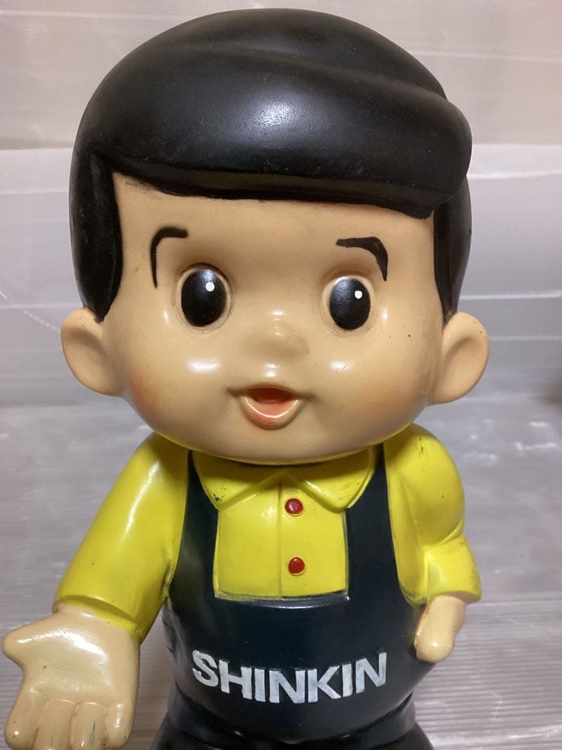 大型/店頭用/26㎝/しんちゃん/フィギュア/ソフビ/貯金箱/昭和レトロ/当時物