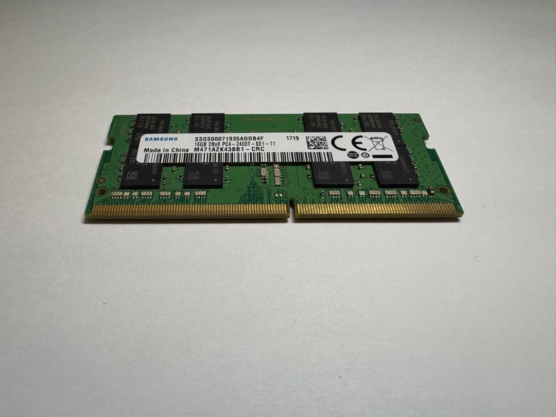 ノートPC用メモリ 16GB DDR4-2400 PC4-2400T