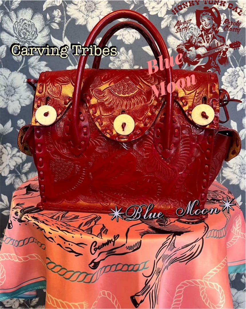 Nao様◆Carving Bag✴︎Red◆カービングバッグ✴︎美品✴︎