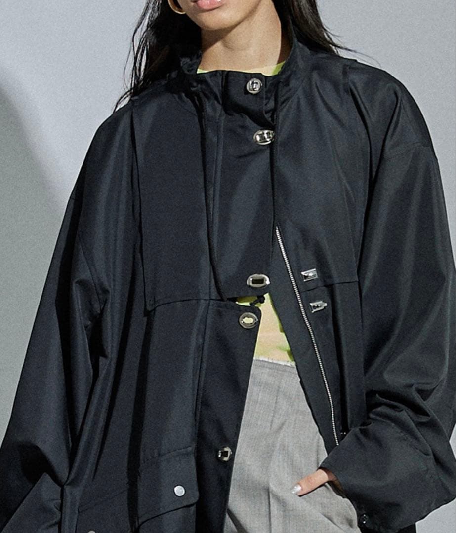 MAISON SPECIAL メゾンスペシャルツイストボタンマキシモッズコート