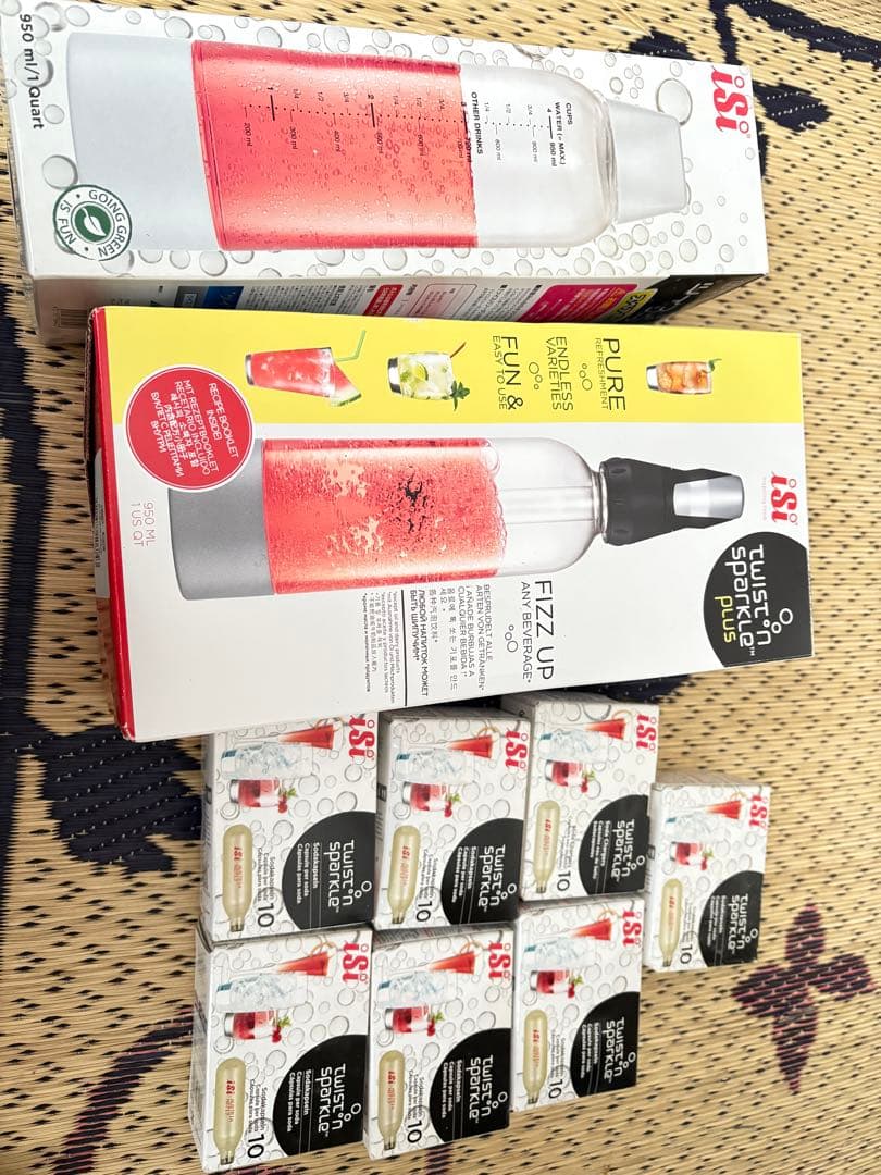 炭酸水メーカー FIZZ UP + 炭酸ガスカートリッジ70本