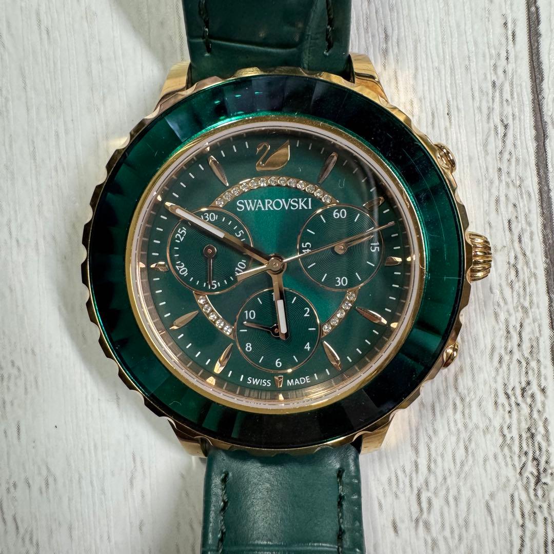 サイトウ　SWAROVSKI Octea lux chrono グリーン