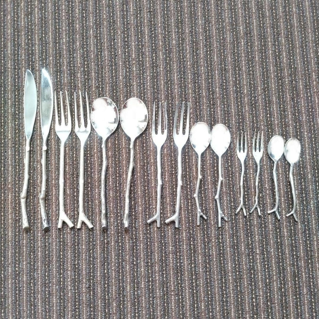 Michael Aram　マイケルアラ厶　Twig　カトラリーセット　全14本