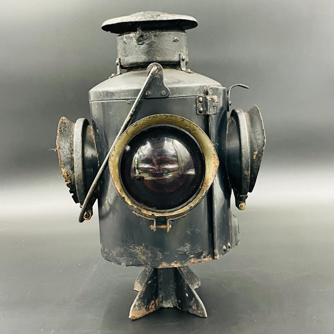 希少 コレクター放出品 転テツ標識灯 1974年 鉄道標識 国鉄 昭和レトロ