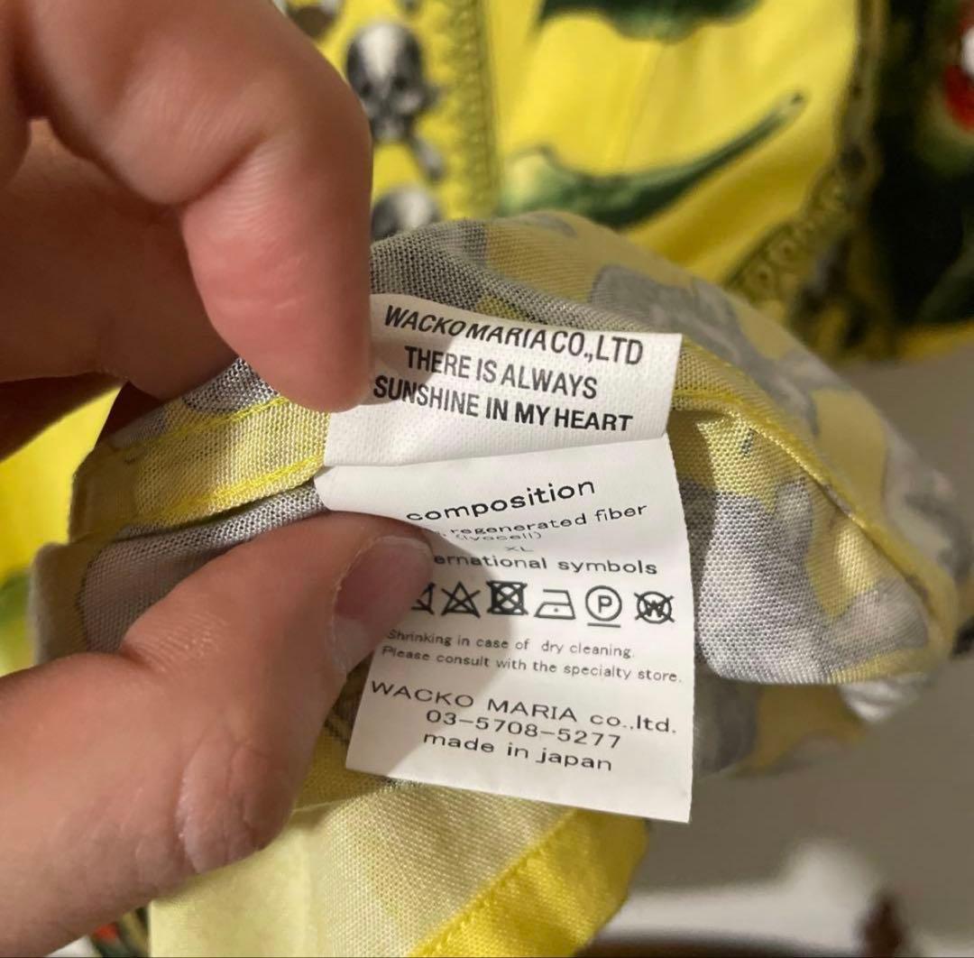 wackomaria 56tatoo アロハシャツ　イエロー