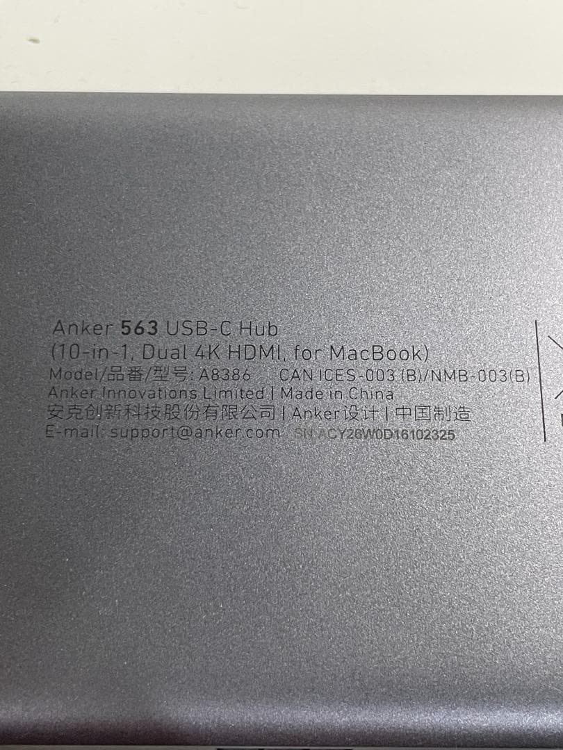 563USB-Cハブ10-in-1Dual4KHDMIfor MacBook