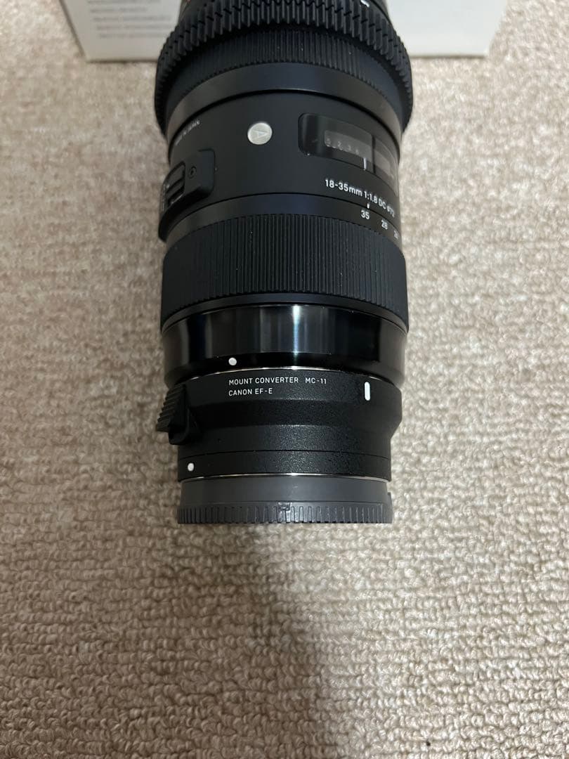 Eマウント変換付きSIGMA 18-35mm F1.8 DC ズームレンズ