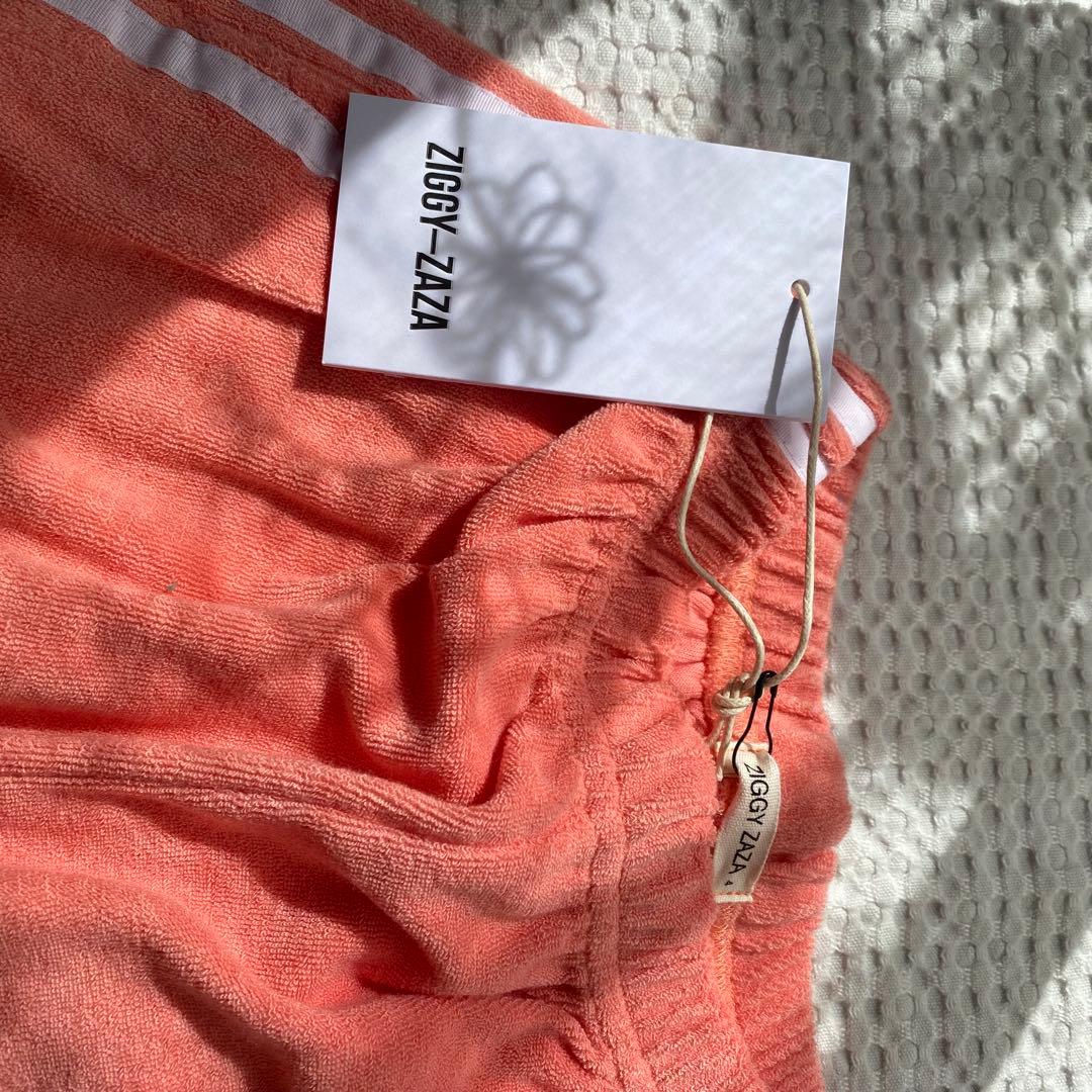 ゆみ　ziggy zaza ストライプパンツ　オレンジ　4歳