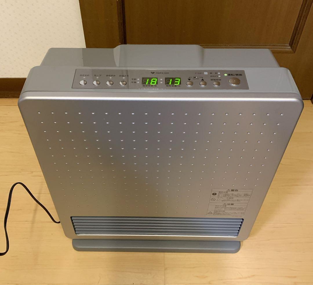 【美品】リンナイ　ガスファンヒーター　都市ガス　RC-F3502E-1 ホース付