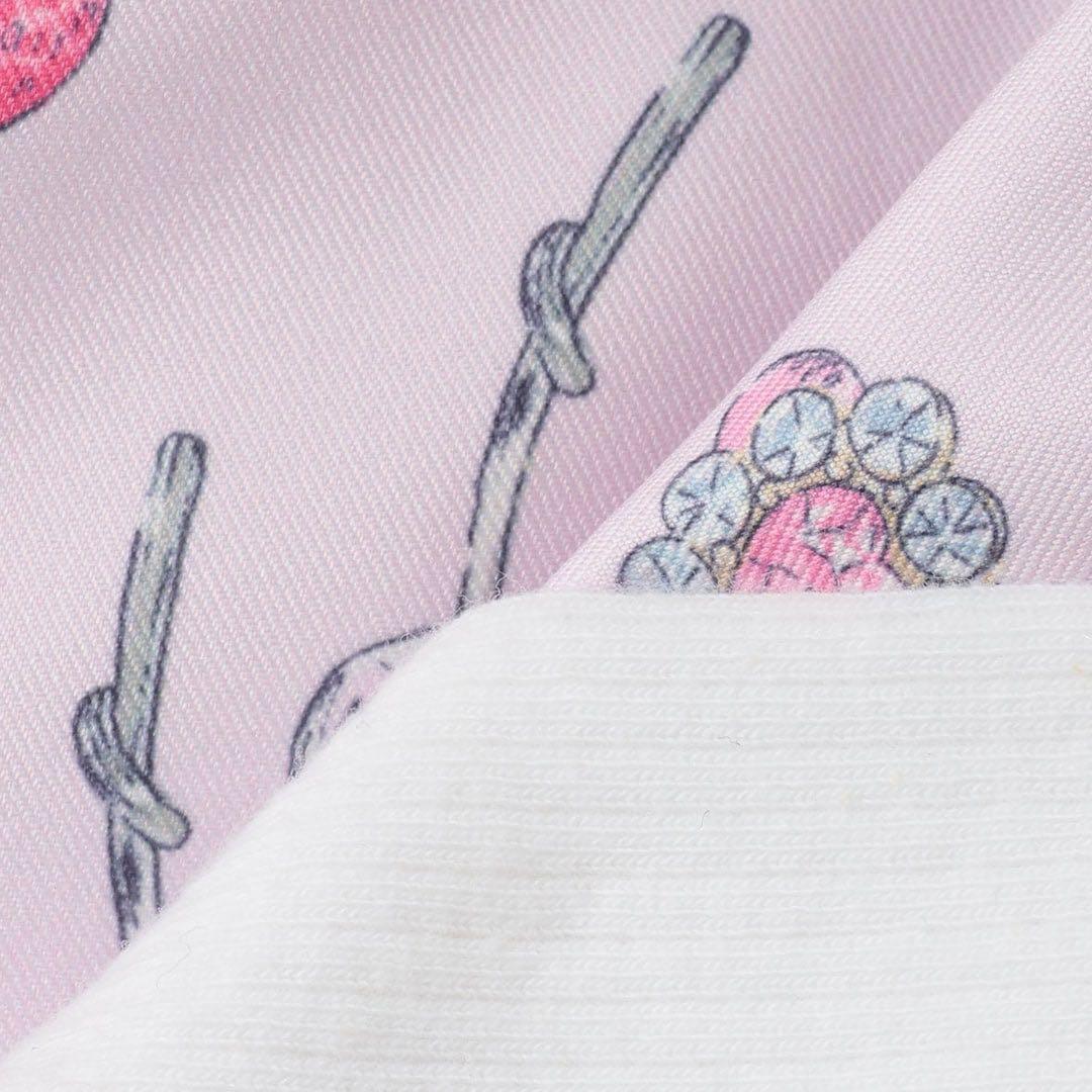 う*る様 メゾピアノ新品新作タグ付き【リキュエム】柄　ドッキングワンピース130