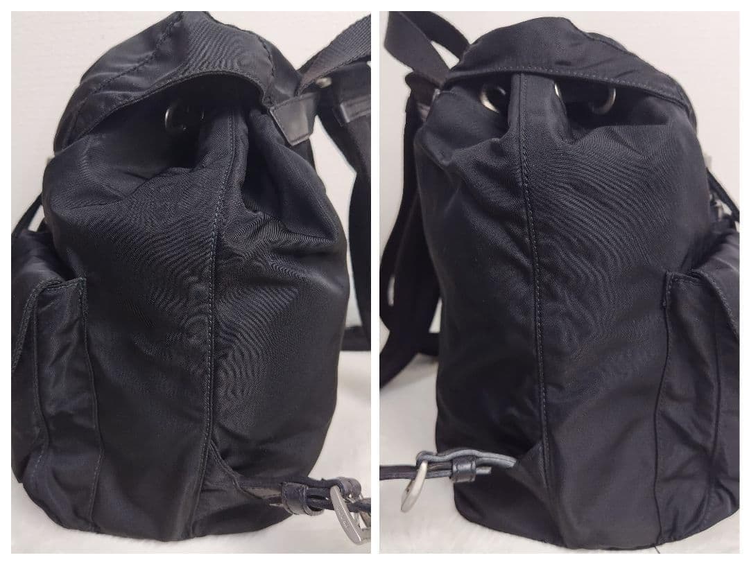 ✨美品✨Gカード付✨プラダ リュック 三角ロゴ 巾着 テスートナイロン ベルト