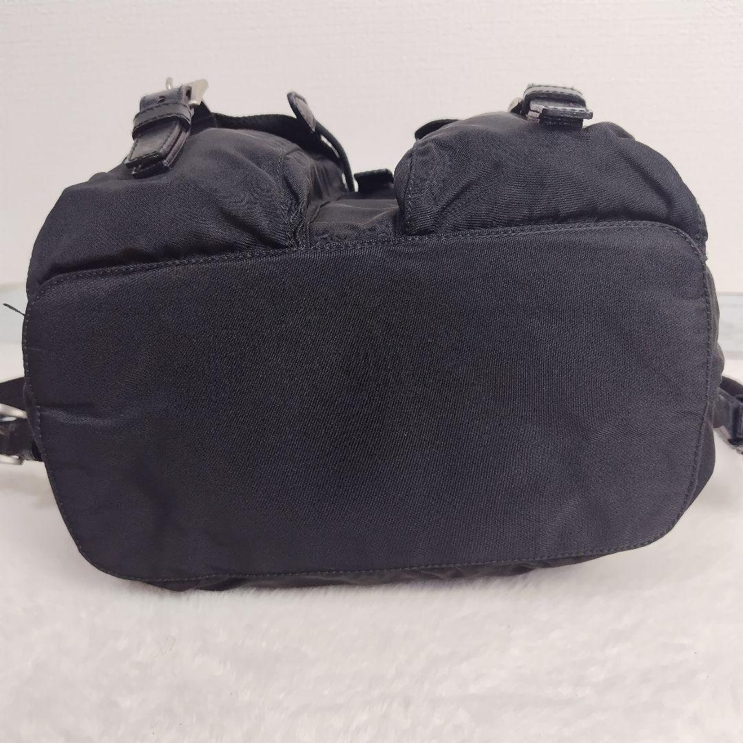 ✨美品✨Gカード付✨プラダ リュック 三角ロゴ 巾着 テスートナイロン ベルト