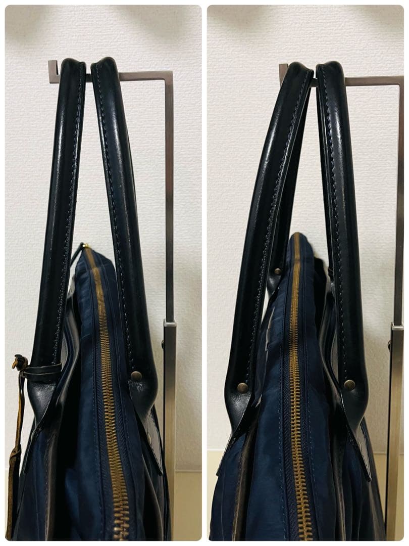 【美品】フェリージ Felisi トートバッグ　20-19 ネイビー