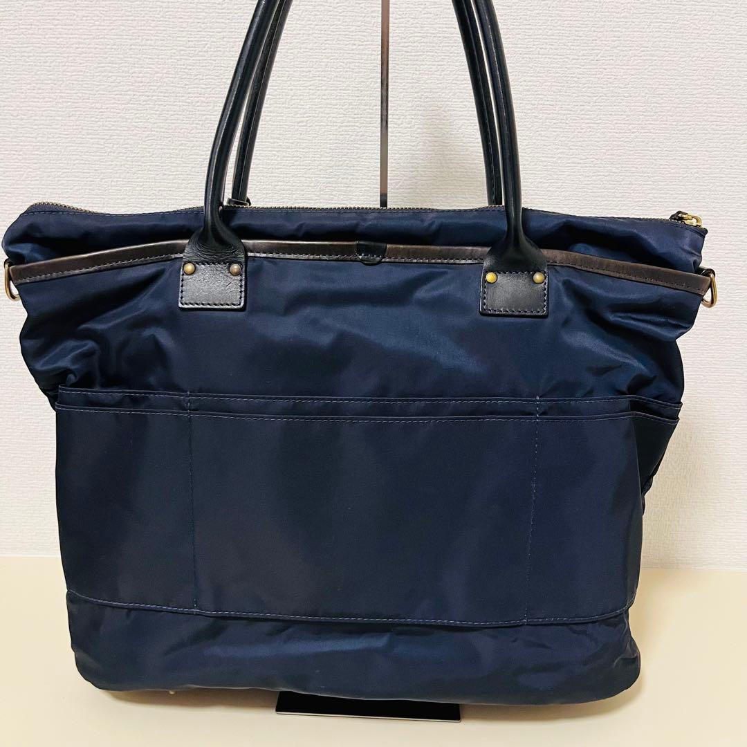 【美品】フェリージ Felisi トートバッグ　20-19 ネイビー