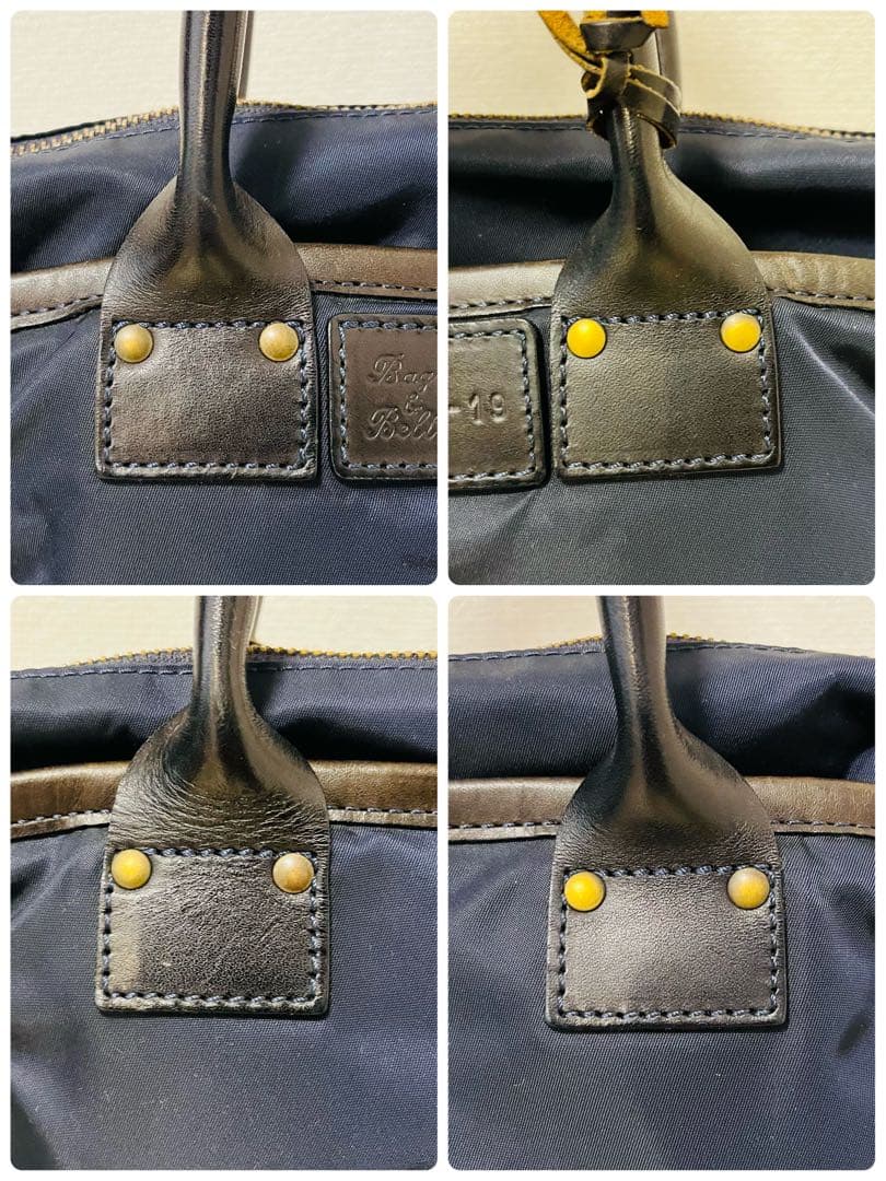 【美品】フェリージ Felisi トートバッグ　20-19 ネイビー