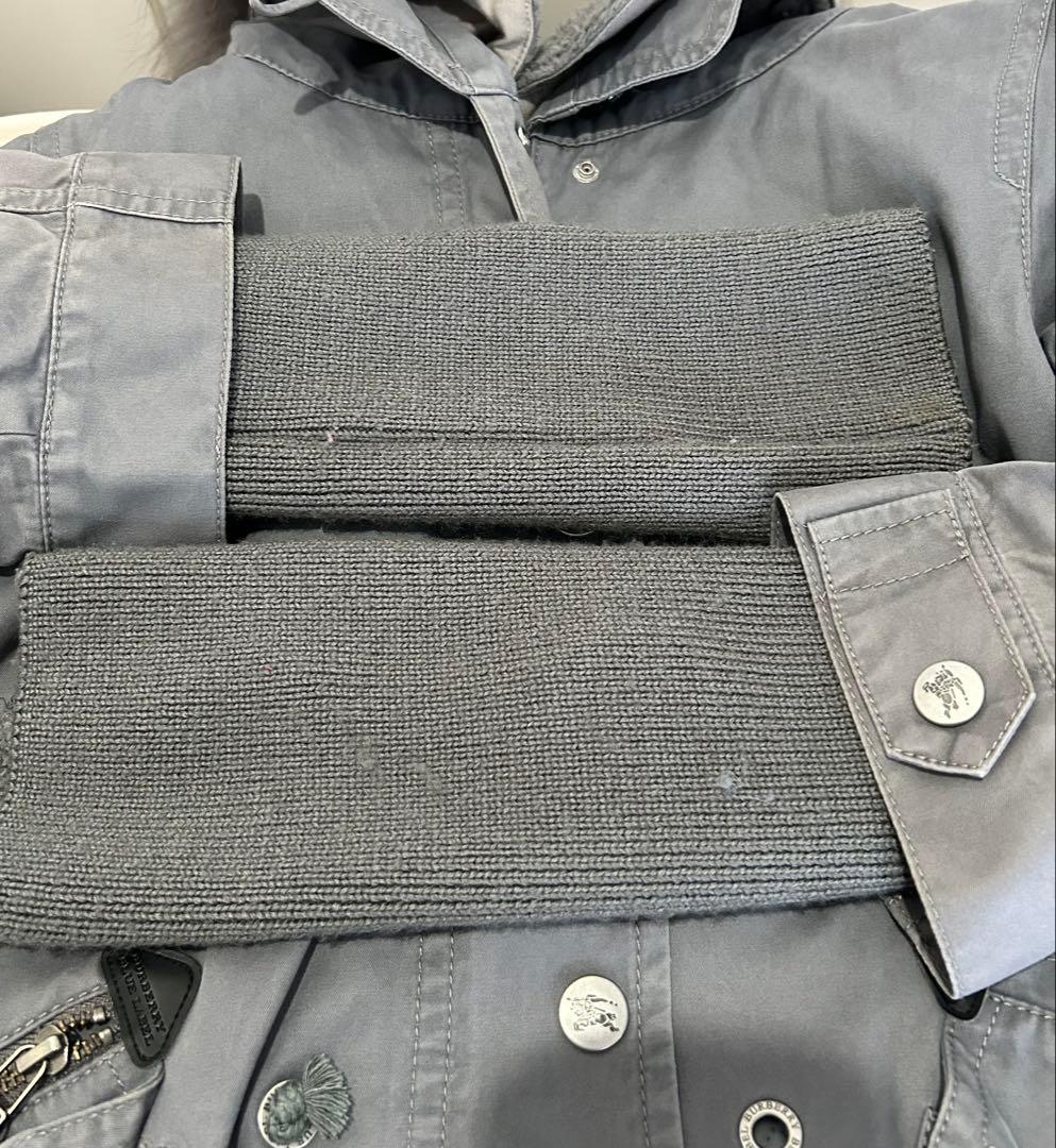 ジェン　BURBERRY BLUE LABELグレー モッズコート