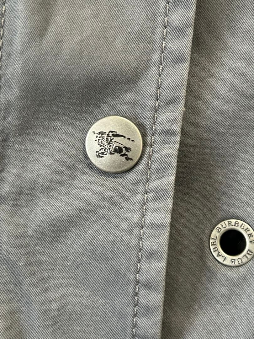 ジェン　BURBERRY BLUE LABELグレー モッズコート