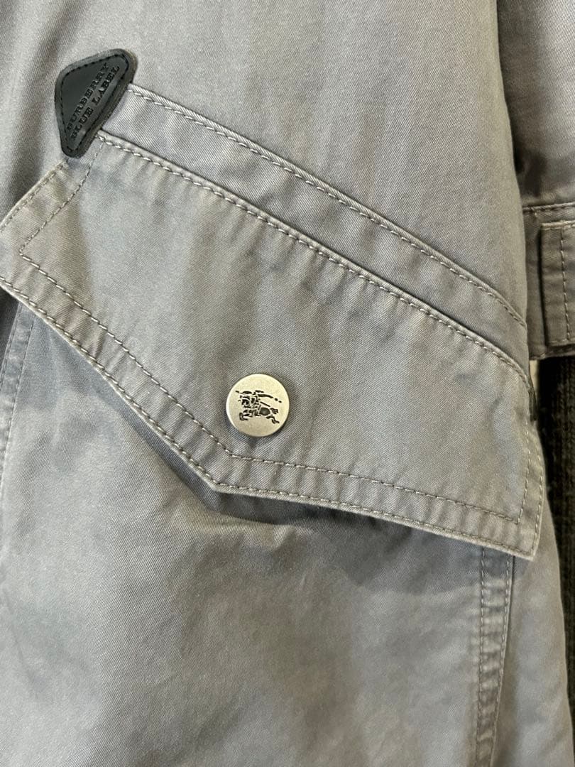 ジェン　BURBERRY BLUE LABELグレー モッズコート