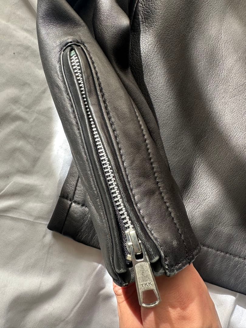 アダムエロペ　シープレザージャケット　メンズ