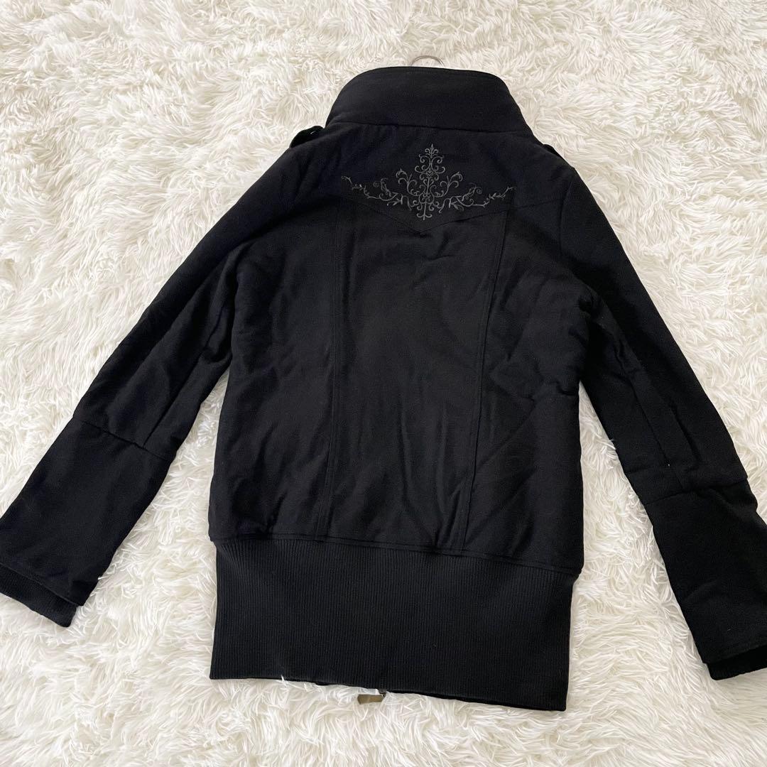 ローゼンカヴァリエ ミリタリーコート メタルボタン 刺繍 黒