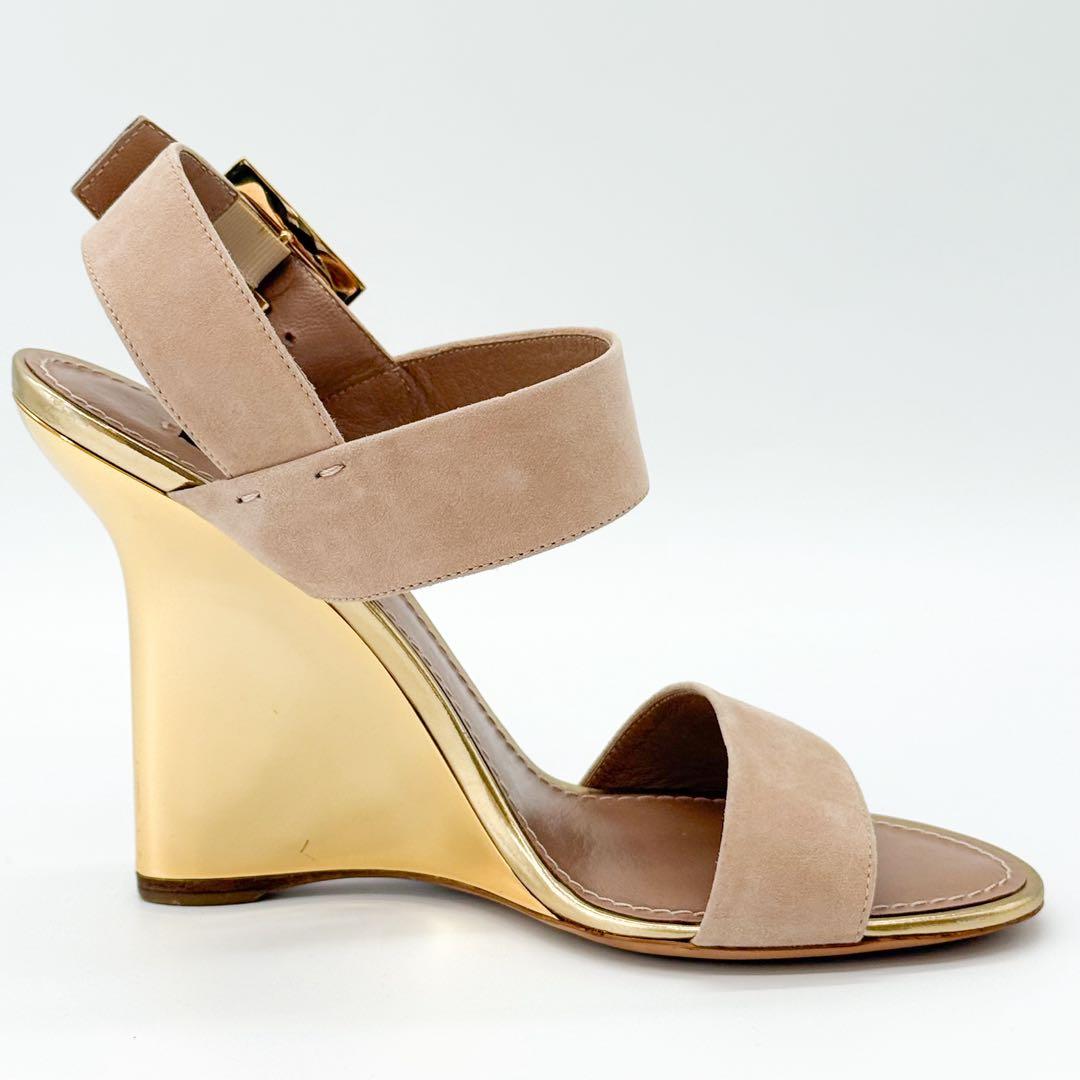 ♡美品♡ ルイヴィトン ウェッジソール スエード ストラップ ミュール