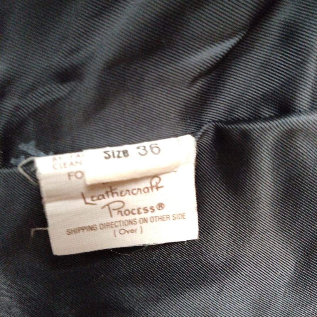 Schott ブラック レザー シングル ライダース ジャケット サイズ36