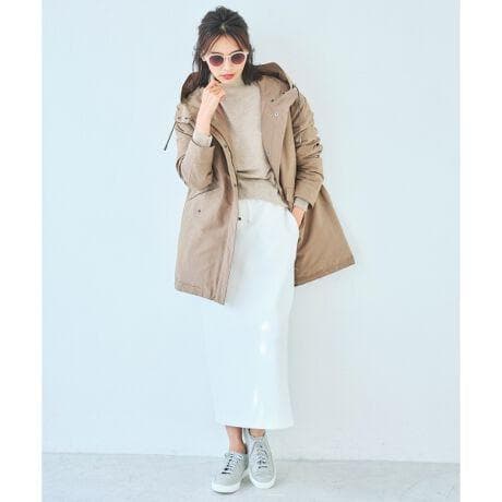 【23区】【中村アンさん着用】ショート　モッズコート ミリタリーダウンコート