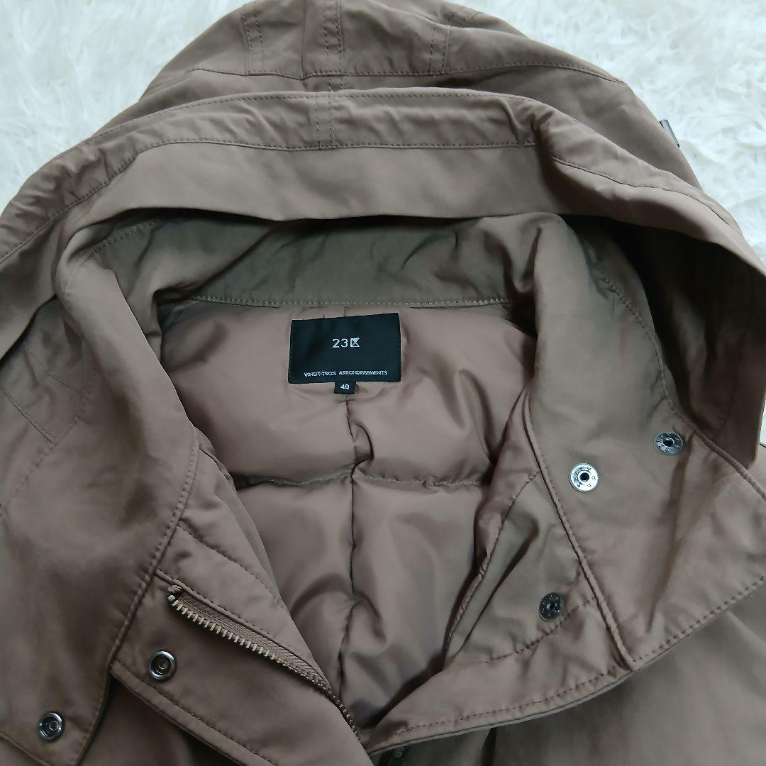 【23区】【中村アンさん着用】ショート　モッズコート ミリタリーダウンコート