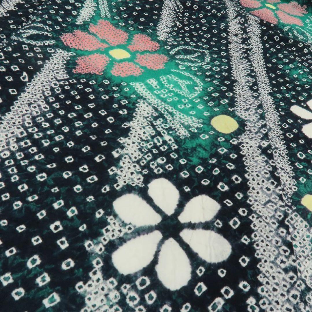 美品 有松鳴海絞り トールサイズ 高級浴衣 着物 A3411