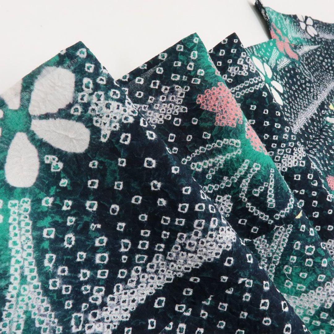 美品 有松鳴海絞り トールサイズ 高級浴衣 着物 A3411