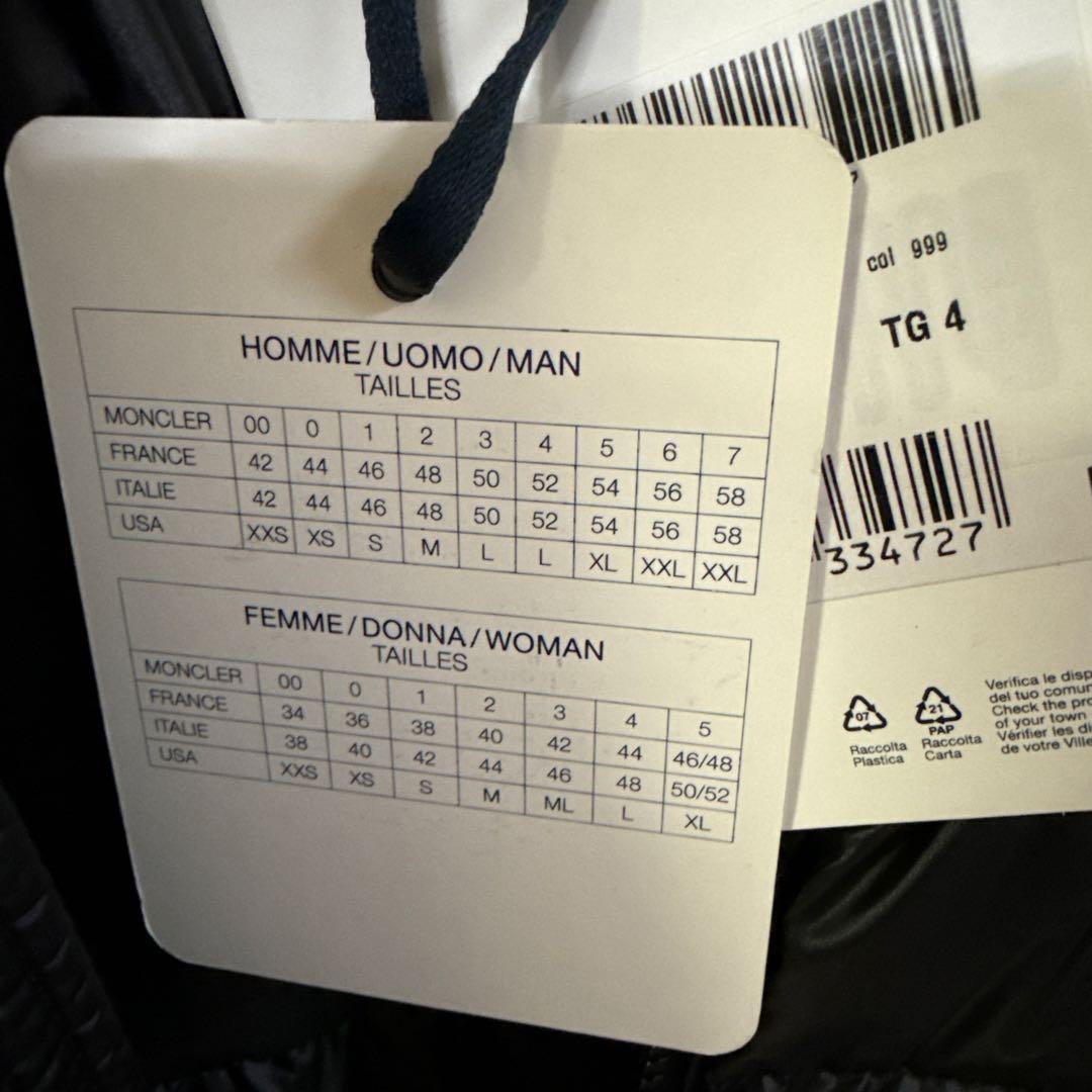 【よーすけ】MONCLER 正規店 未使用 PAVIN size:4