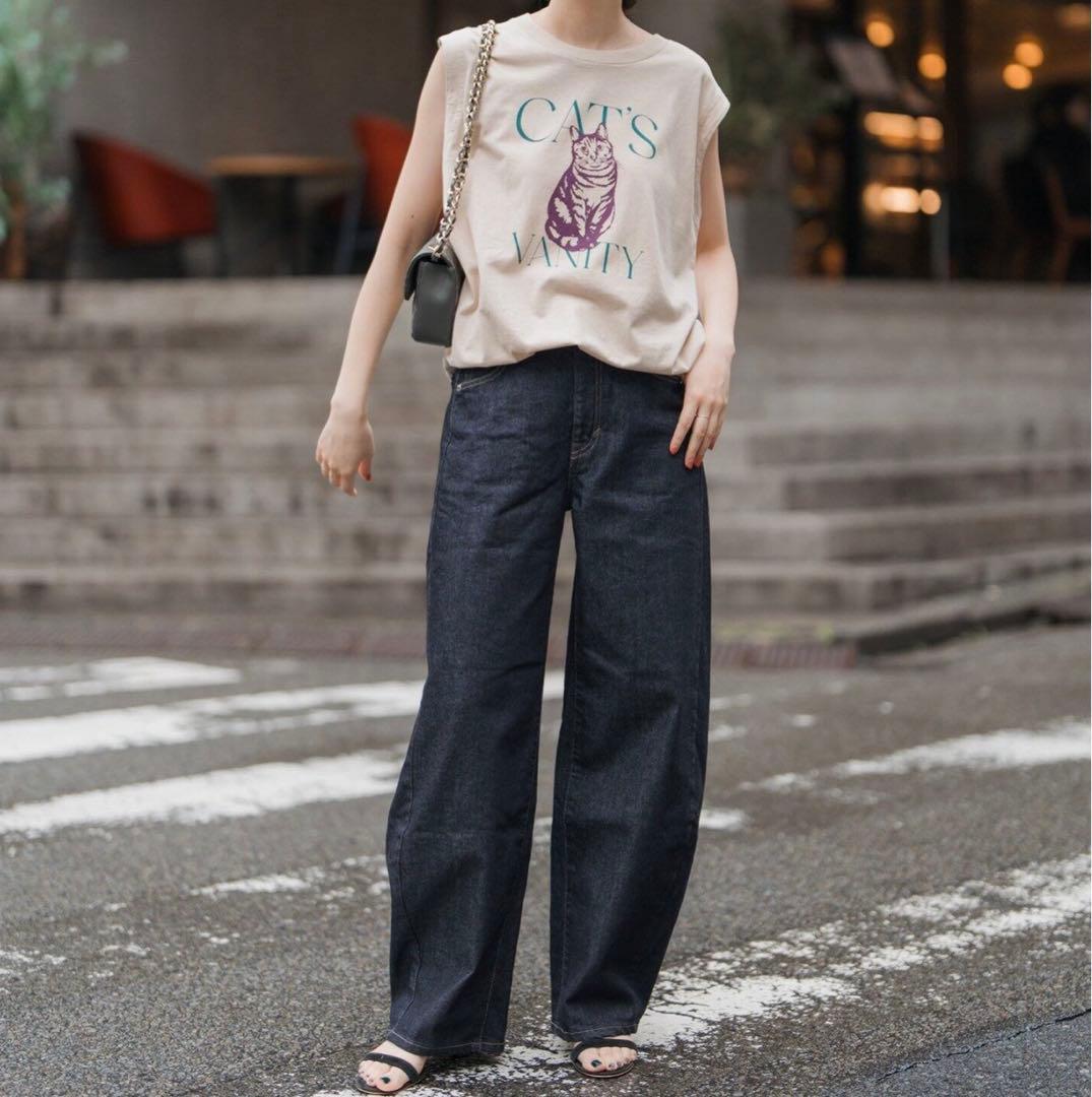 スピックアンドスパンSOMETHING/別注HANA CURVE TAPERED