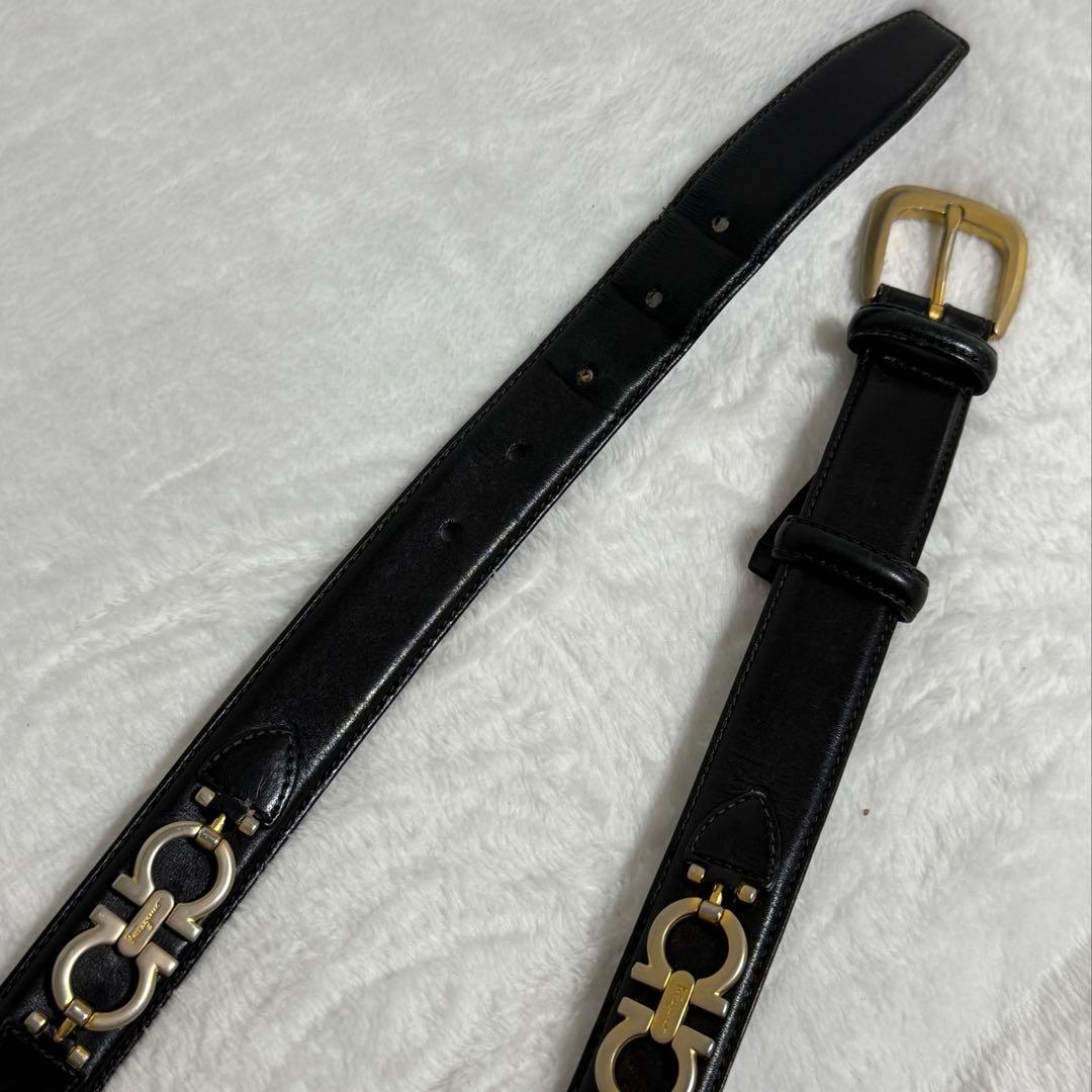 フェラガモ★ベルト★ダブルガンチーニ★レザー★黒系