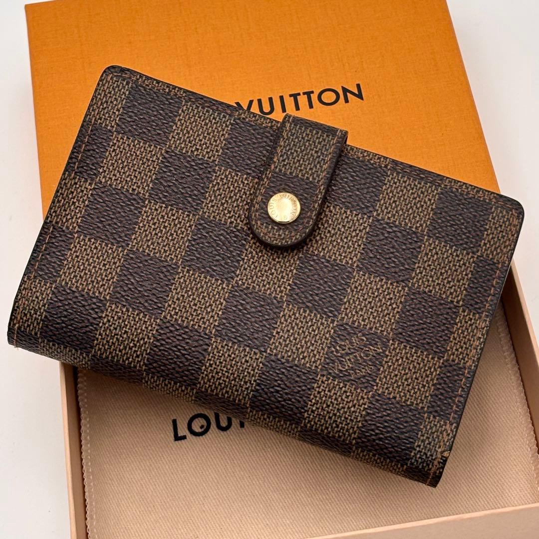 ルイヴィトン　ポルトモネ　ビエ　ヴィエノワ ダミエ　二つ折り財布 がま口　正規品