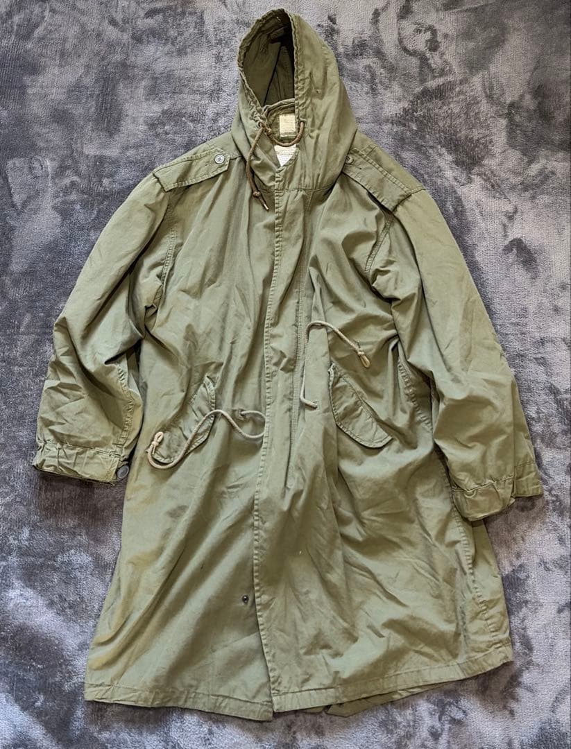 当時物！HOUSTON M-1951 モッズコート M M-51 アルミジップ