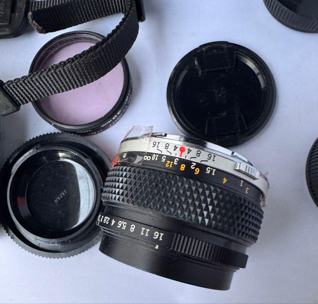 Olympus OM-10 一眼レフカメラ レンズ　3個入りセット