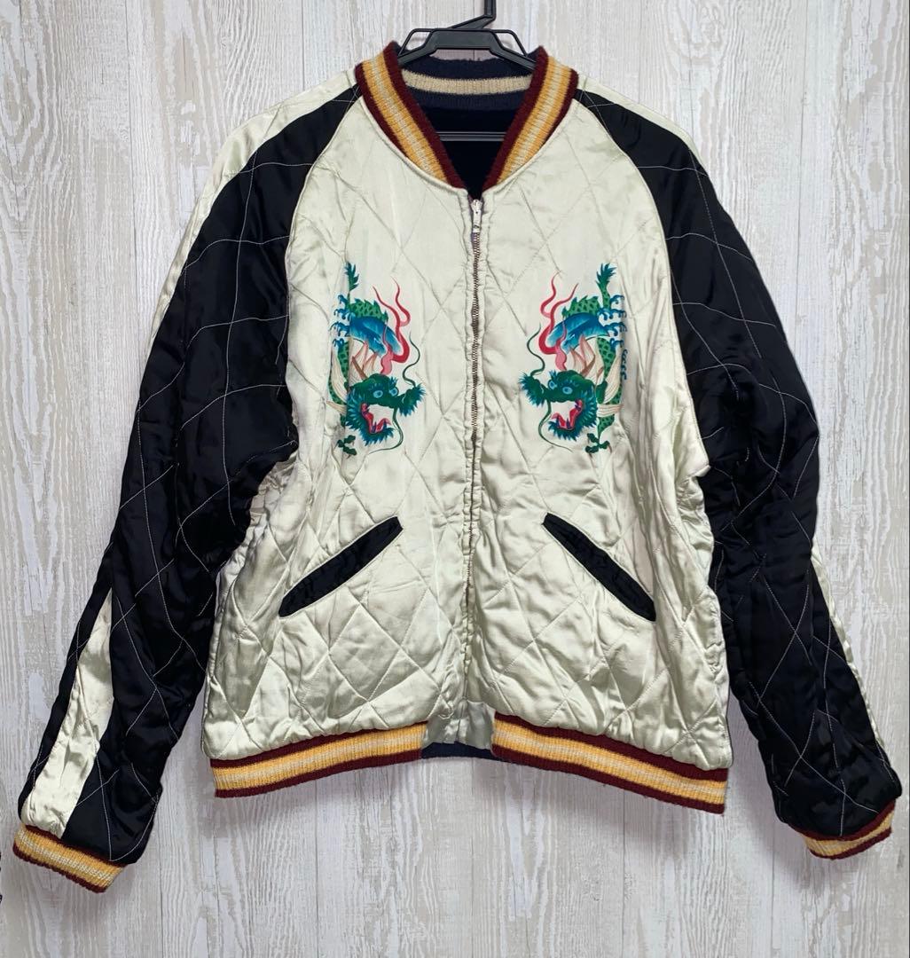 港商　スカジャン　別珍　特大　希少　XL