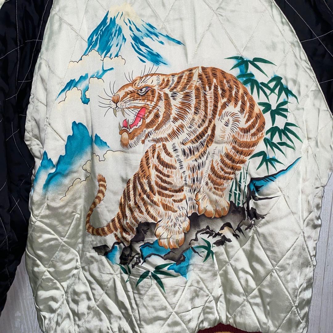 港商　スカジャン　別珍　特大　希少　XL